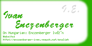 ivan enczenberger business card
